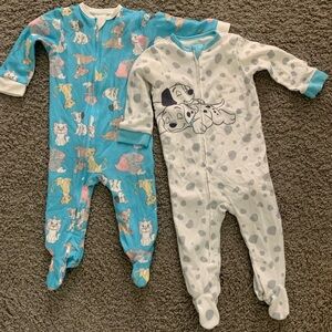 Set of Disney zipper Footies